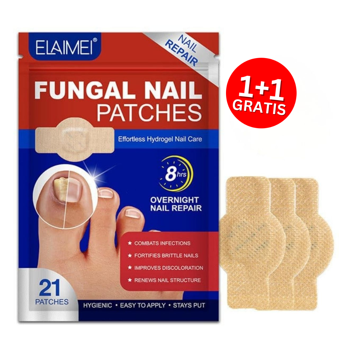 FungalPatches, obnovujúce náplasti na starostlivosť o poškodené nechty (21 ks.) (1+1 ZDARMA ) - Image 1