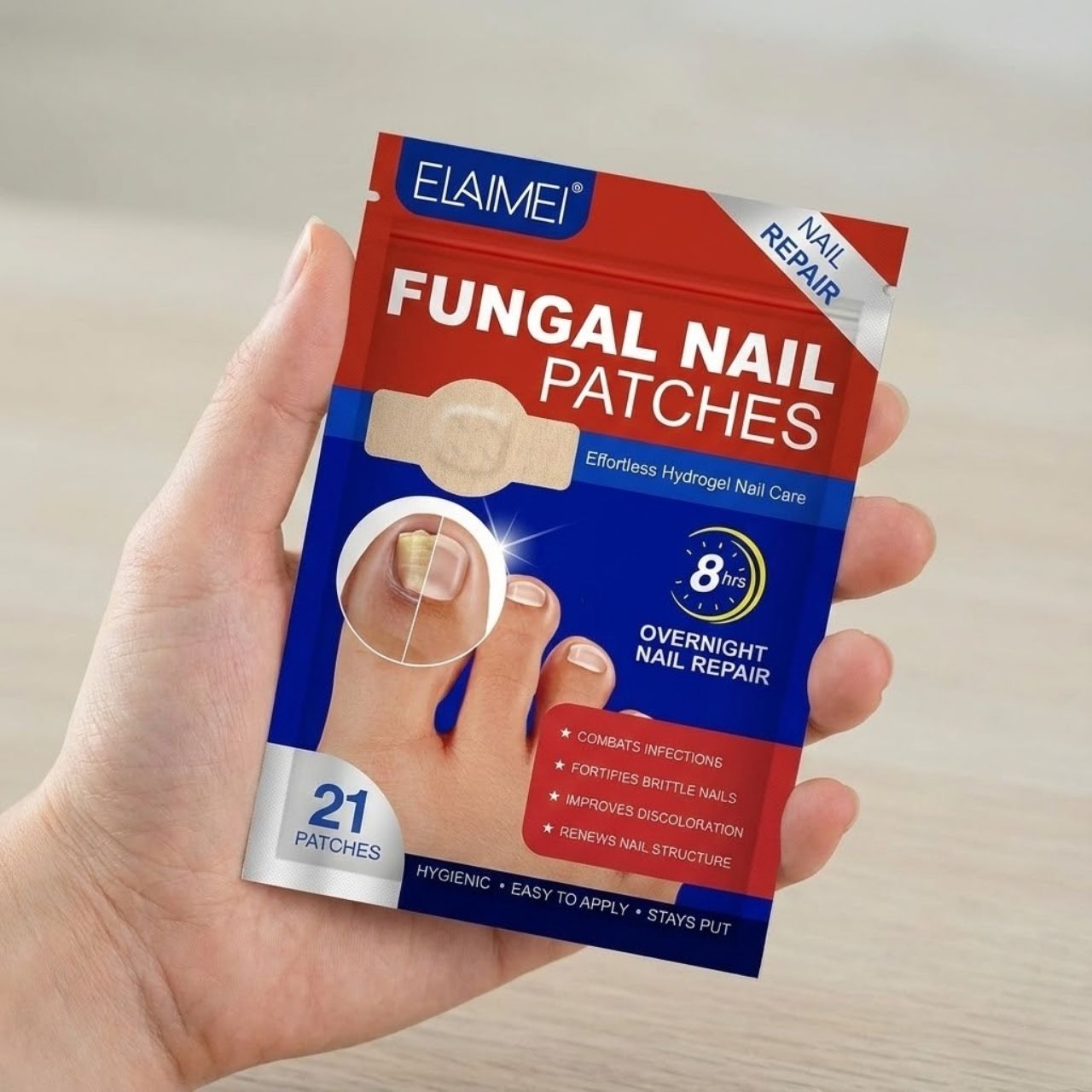 FungalPatches, obnovujúce náplasti na starostlivosť o poškodené nechty (21 ks.) (1+1 ZDARMA ) - Image 5