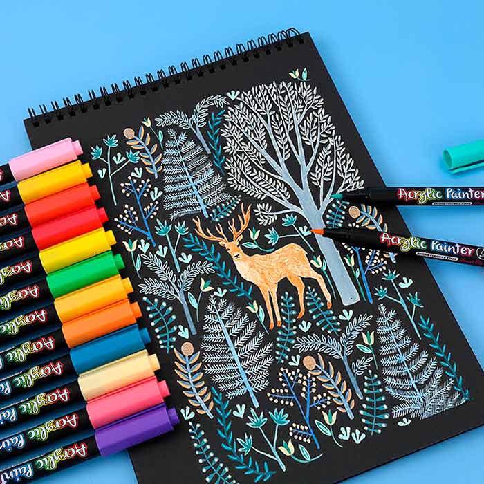 AcrylicMarkers, akrylové fixky (24 ks) - Image 3