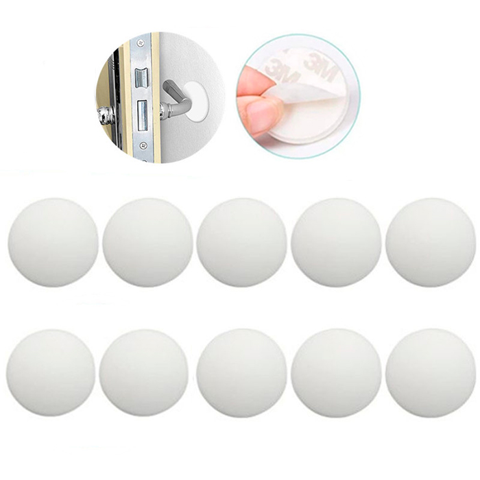 BumperStop, silikónový samolepiaci ochranný prvok na stenu (10 ks) - Image 1