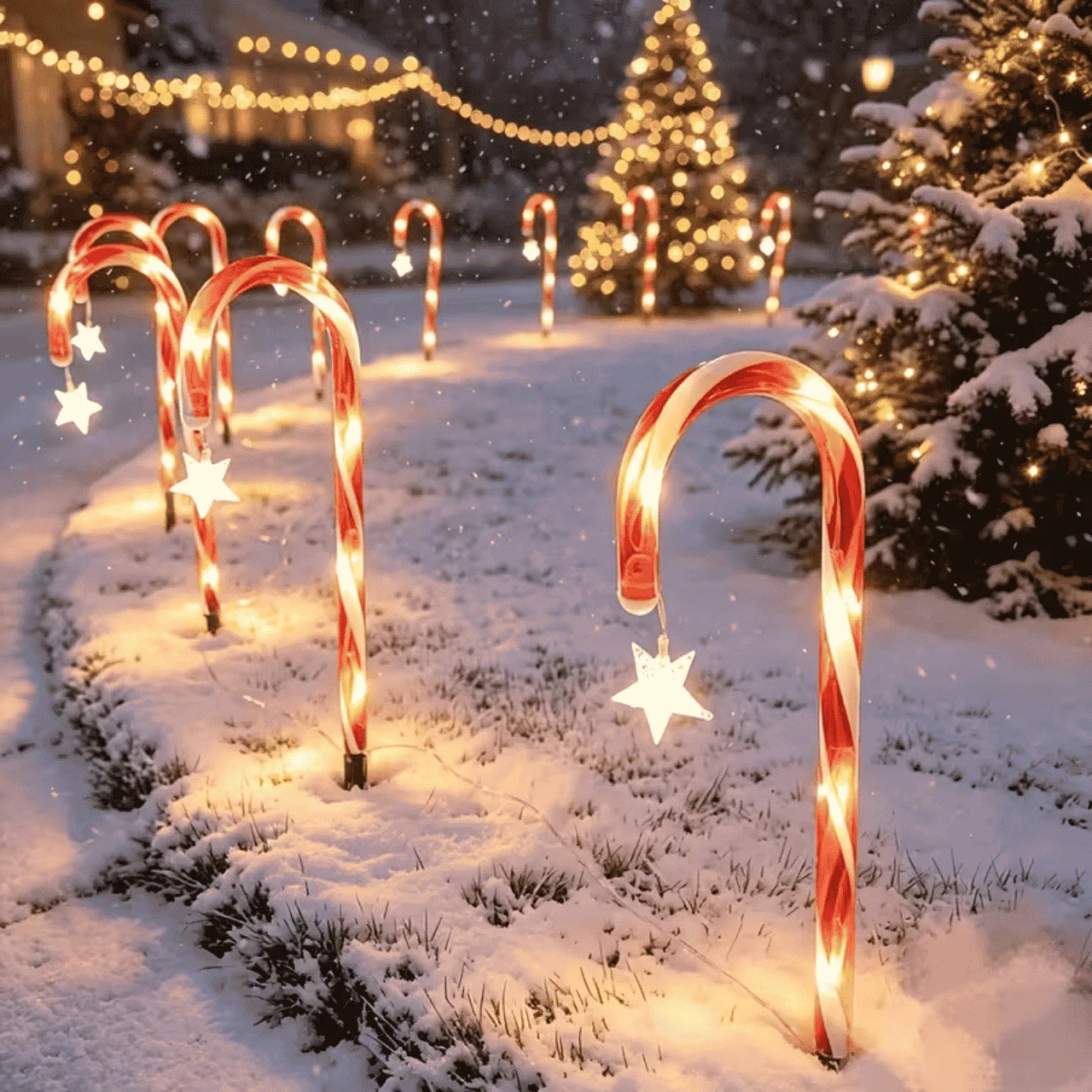 LED vianočné cukrové paličky, CaneLights - Image 6