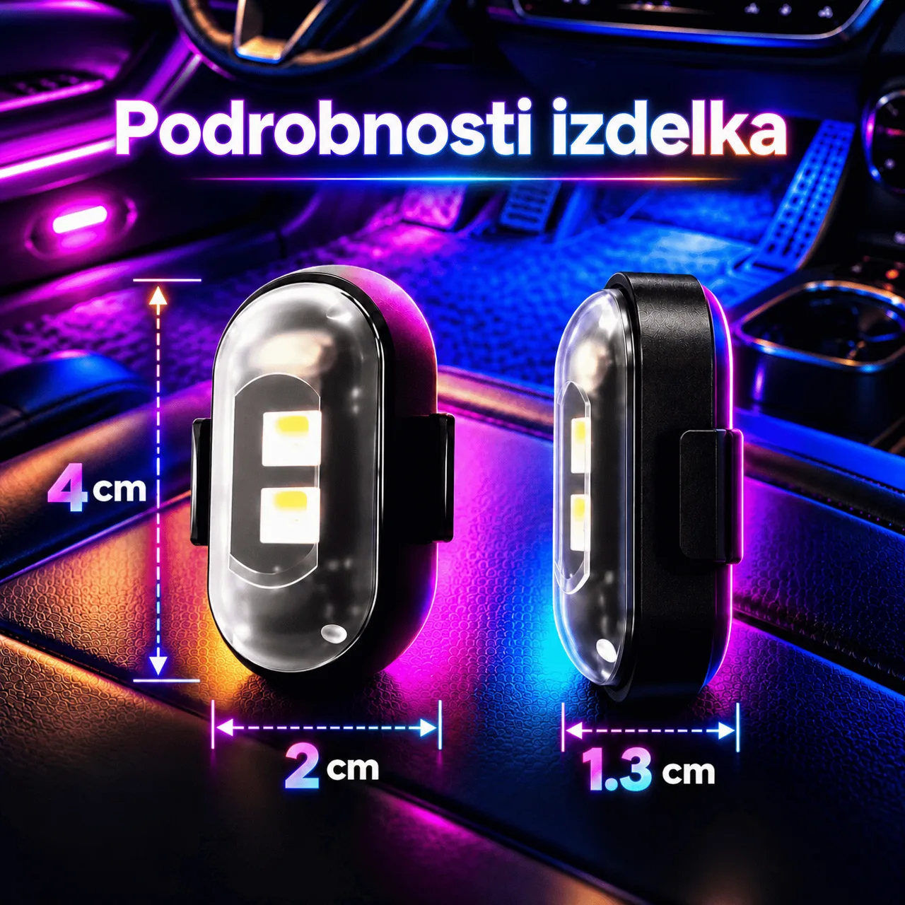 Ambientné LED osvetlenie do auta, CarAmbient - Image 3