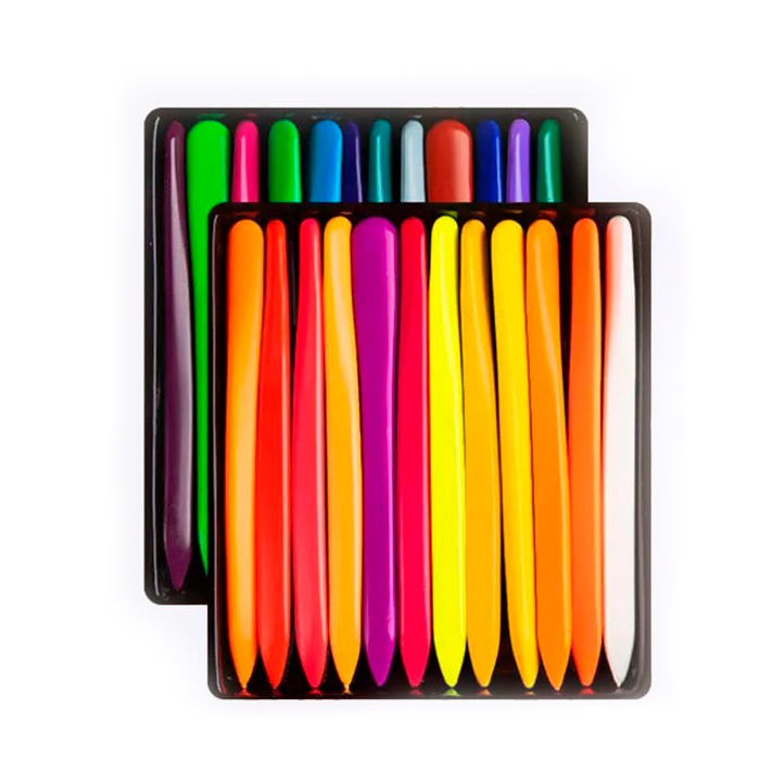 Crayons, kompaktné voskové pastelky (24 kusov) - Image 1
