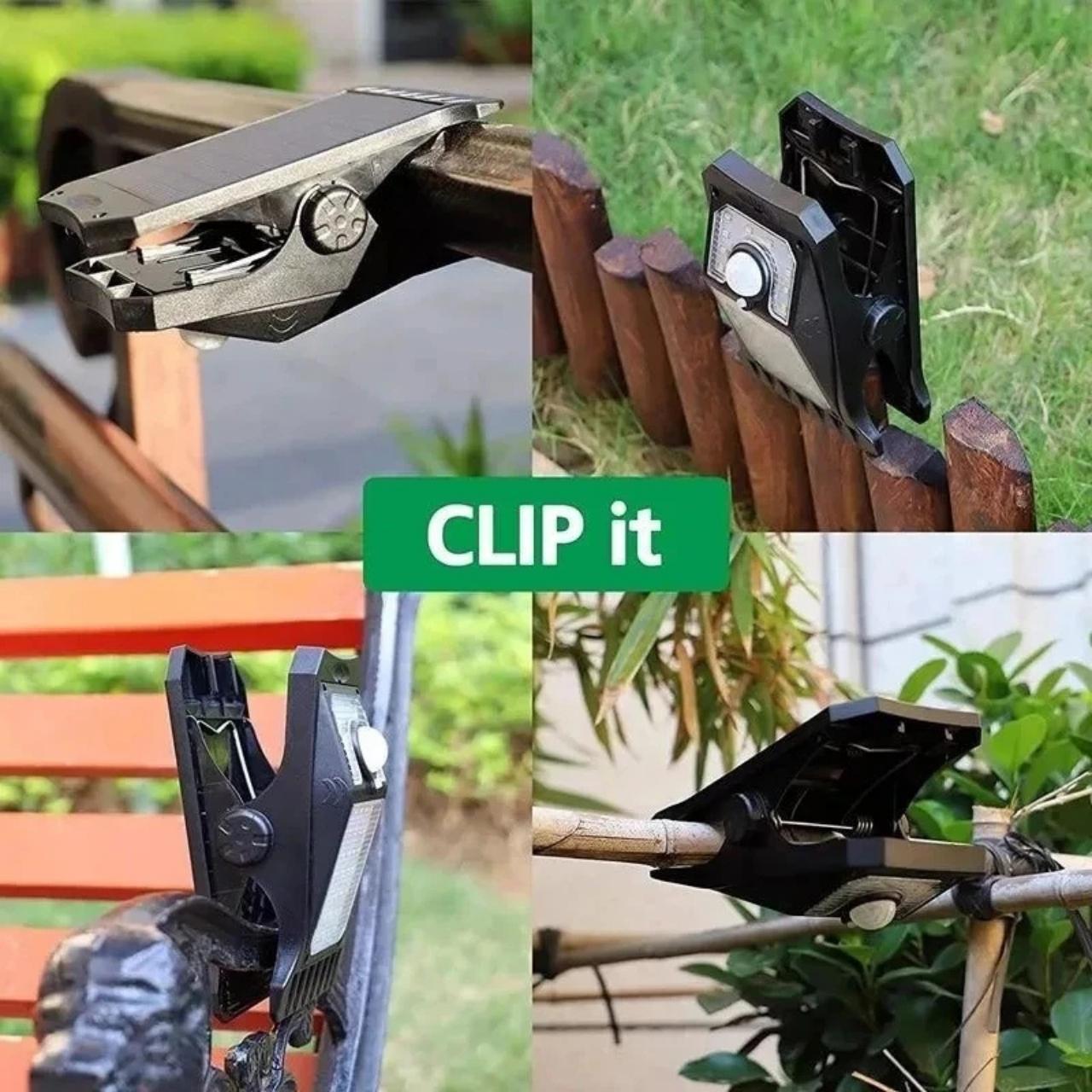 DeckClip, solárne záhradné svetlo s klipom a pohybovým senzorom - Image 5