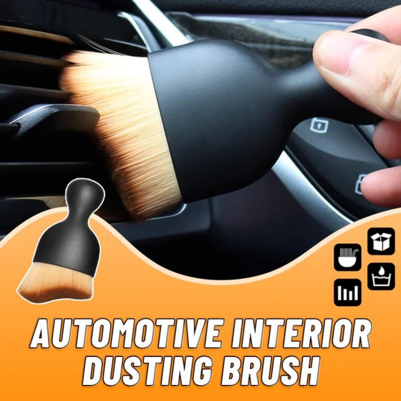 Dustco, kefa na čistenie interiéru auta - Image 1