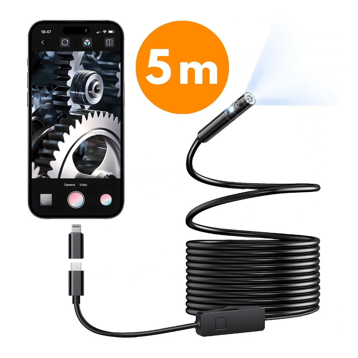Endoskopická kamera pre telefón, EndoCam - Image 1