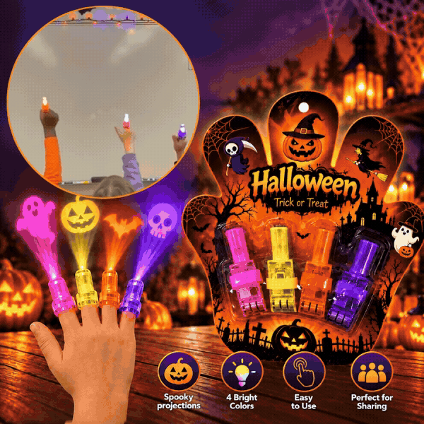LED projektory na prsty – Halloween, FingerLights - Image 1