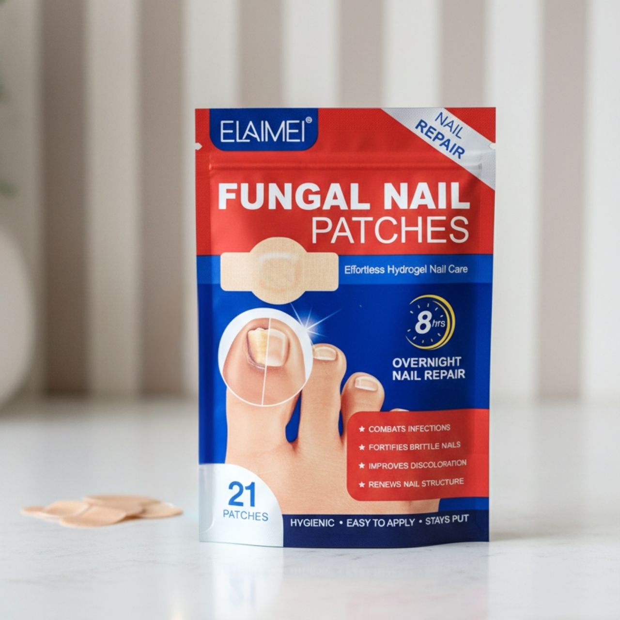 FungalPatches, náplasti na kozmetickú starostlivosť o nechty (21 ks) - Image 3