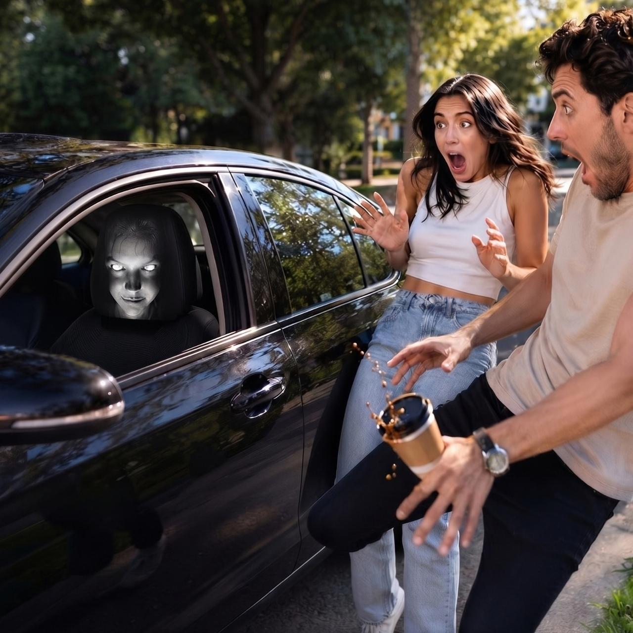 Strašidelný poťah na opierku hlavy do auta (1+1 ZDARMA), GhostFace - Image 8