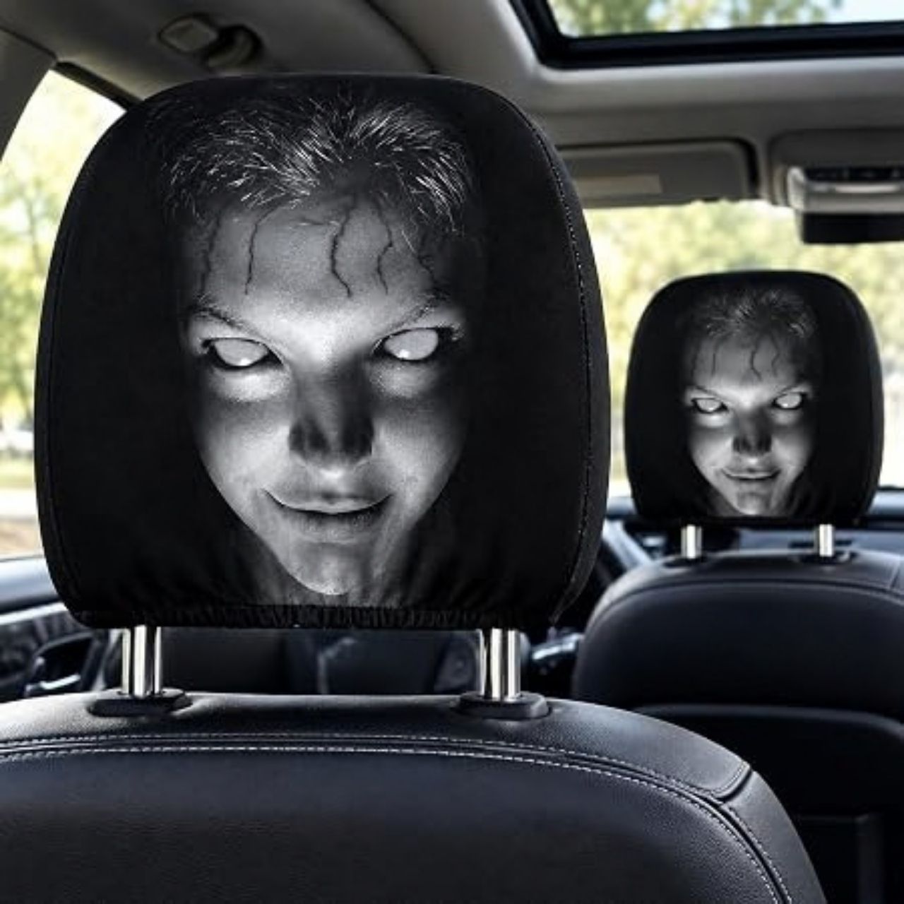 Strašidelný poťah na opierku hlavy do auta (1+1 ZDARMA), GhostFace - Image 9