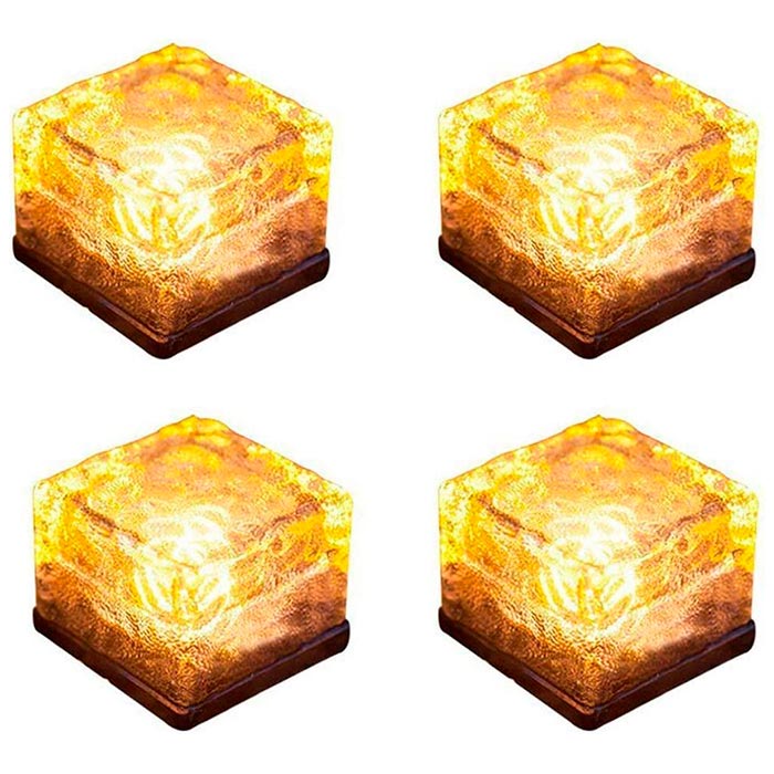 IceCubeLights, solárne záhradné osvetlenie v tvare kocky (2 ks) - Image 1
