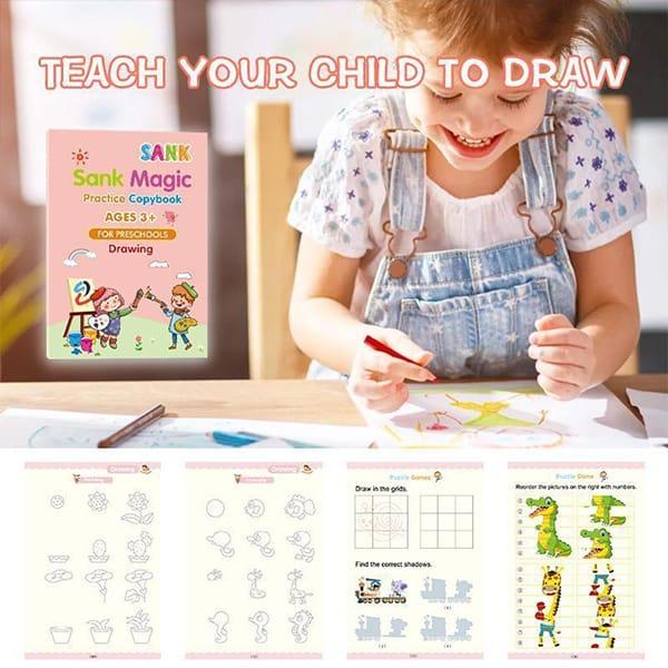 KidBook – 4 pracovné zošity s čarovným miznúcim perom - Image 9