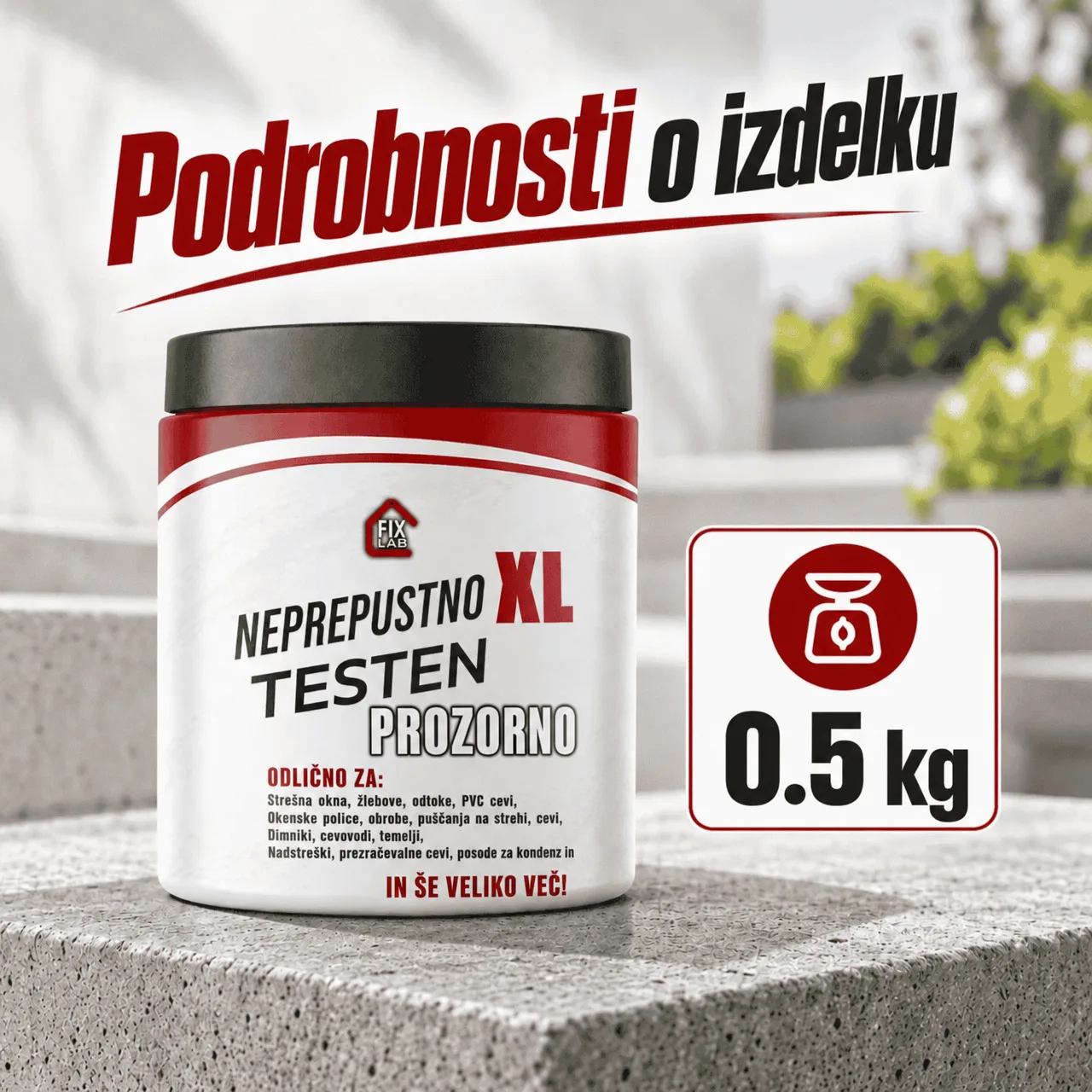 Transparentný náter na utesnenie prasklín, LeakProof - Image 3