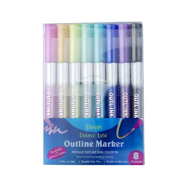 MagicMarkers, 8dílná sada fixů, které vytvářejí magický obrys - Image 1