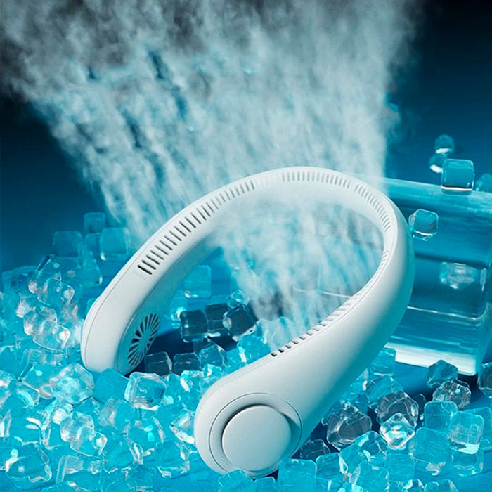 NeckFan, prenosný ventilátor, ktorý si môžete zavesiť na krk - Image 3