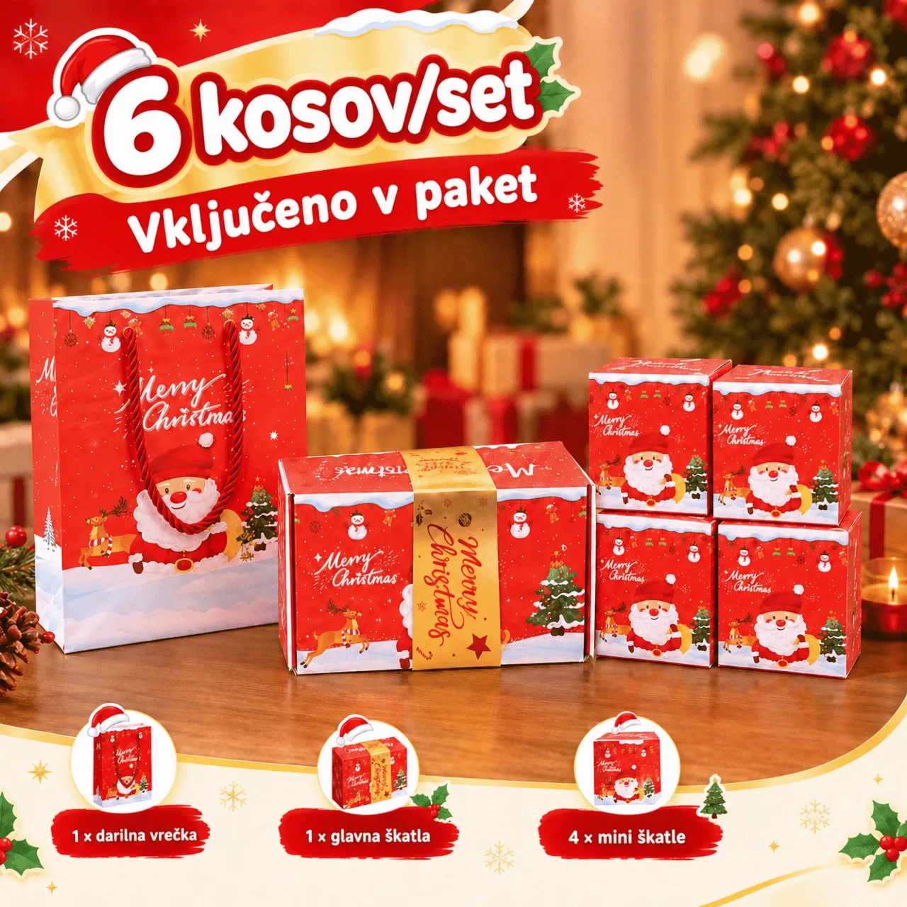 Vianočná darčeková krabička s prekvapením PopOut - Image 2