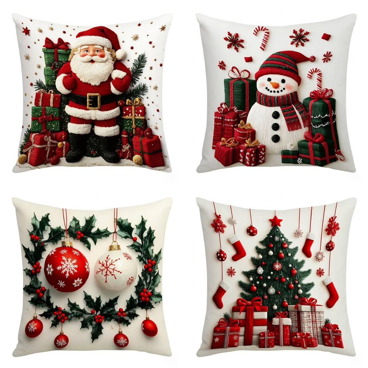 Vianočné obliečky na vankúše (4 kusy), RedXmass - Image 8