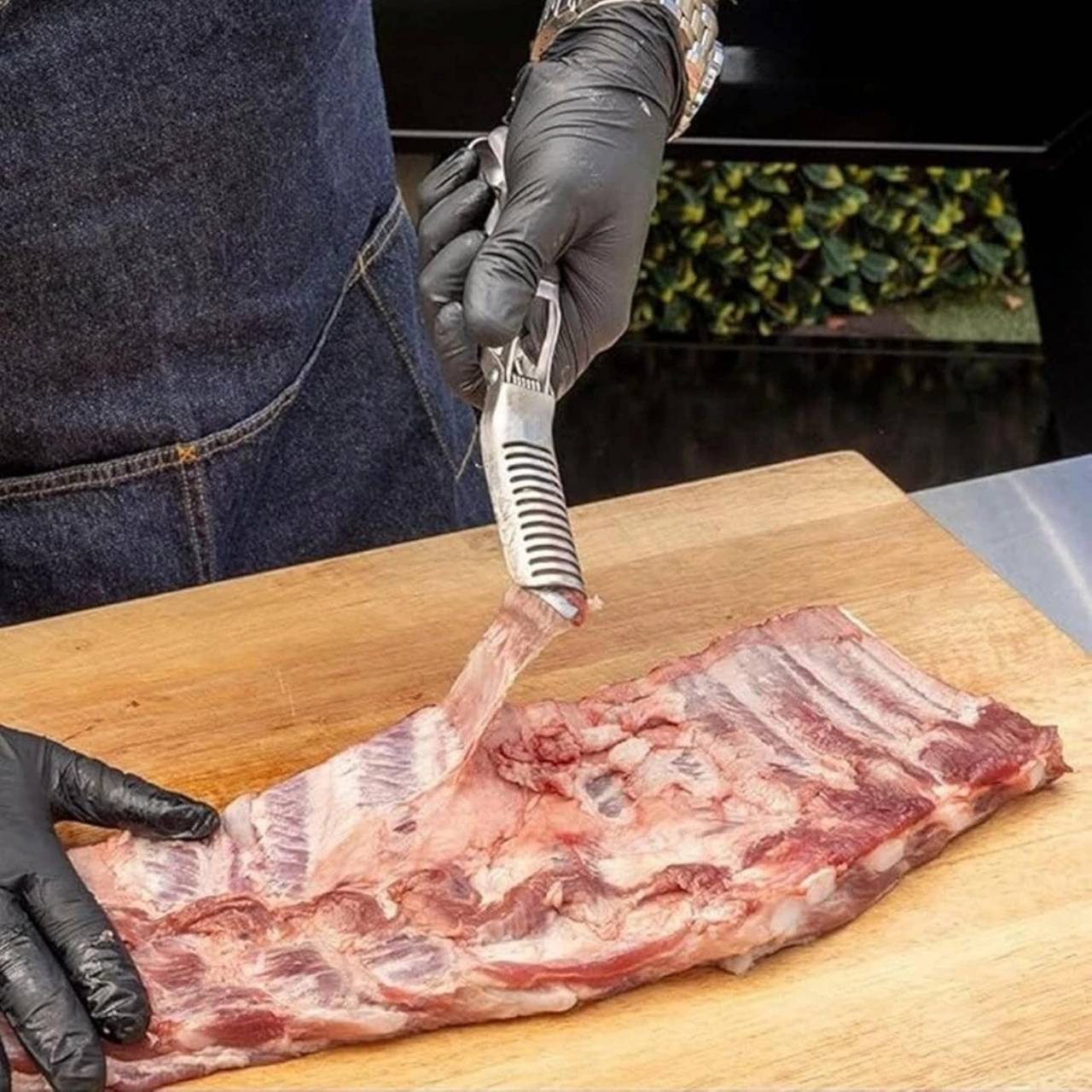 RibRemover, nástroj na odstránenie membrány z rebier s čistiacou kefkou v balení - Image 3