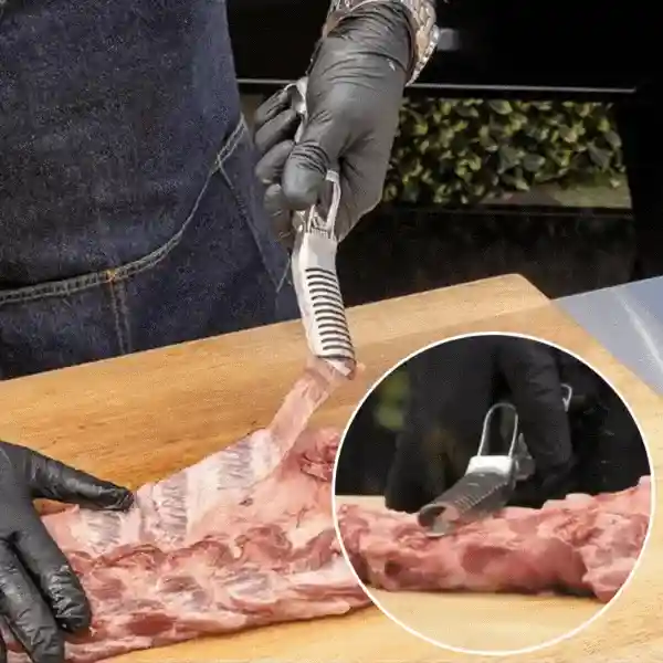 RibRemover, nástroj na odstránenie membrány z rebier s čistiacou kefkou v balení - Image 6