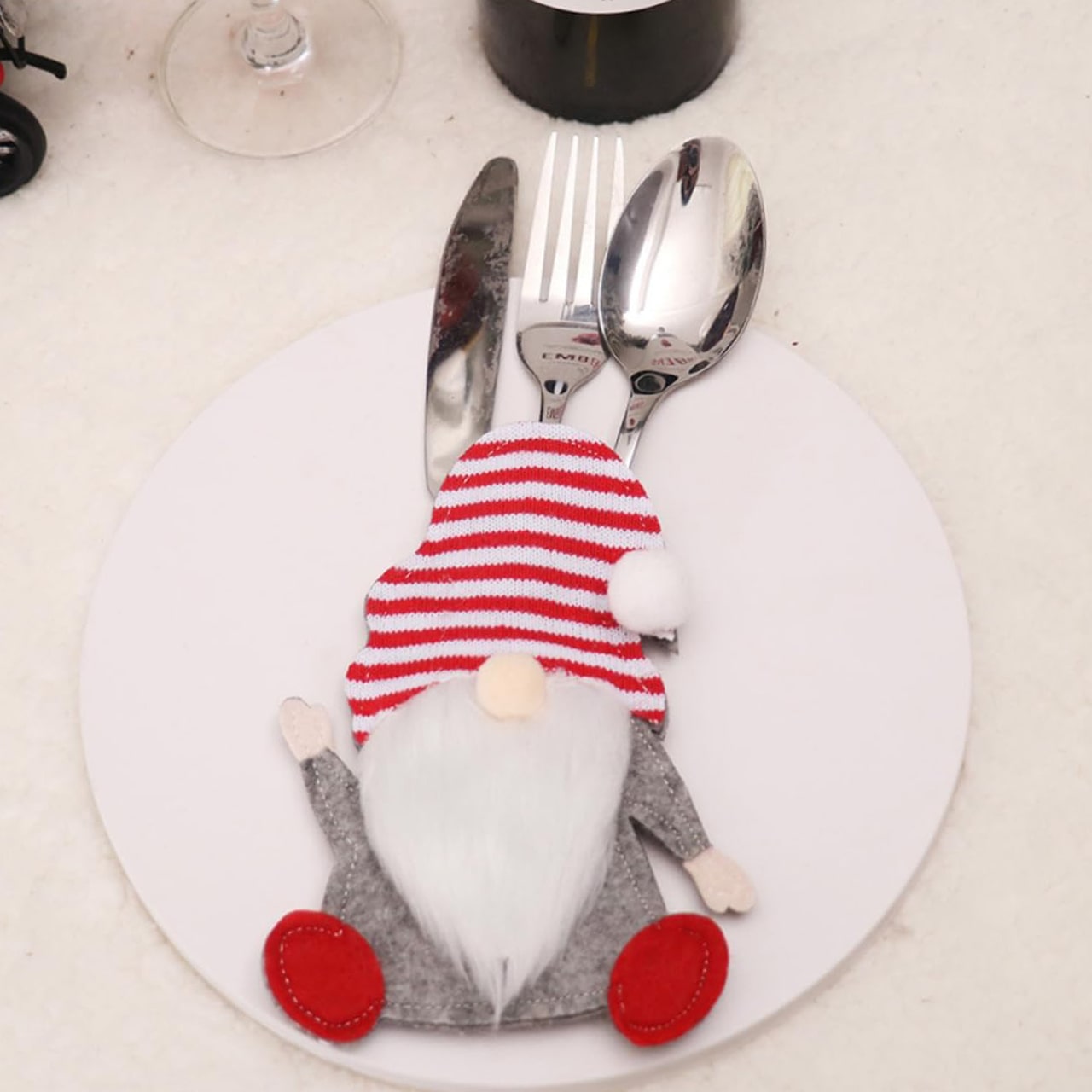 SetGnome, 3-dielna súprava príbora v tvare trpaslíka - Image 2