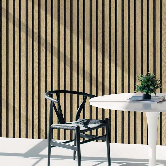 SlatWall, samolepiaca nálepka so vzhľadom prírodného dreva (300 x 45 cm) - Image 3