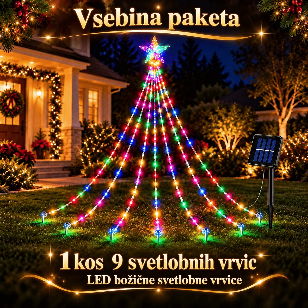 Svetelná dekorácia s hviezdou Starsy - Image 2