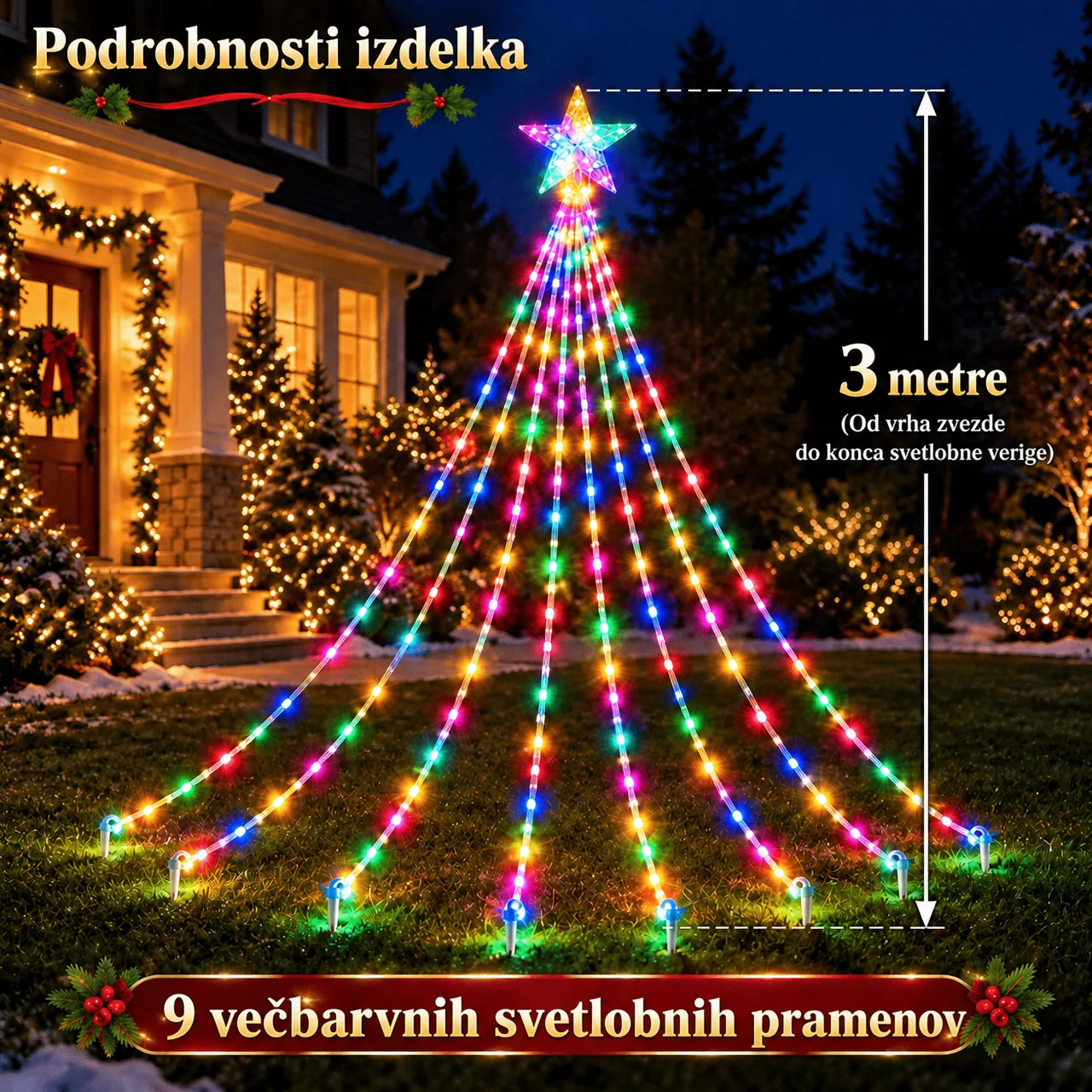 Svetelná dekorácia s hviezdou Starsy - Image 3
