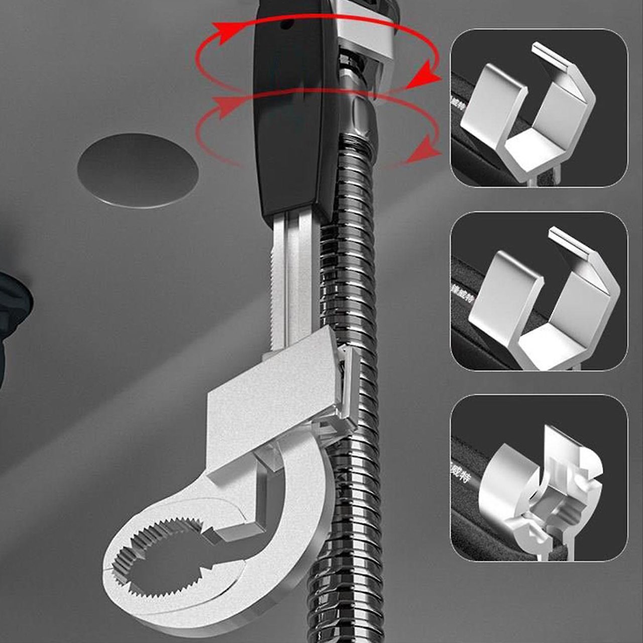 UniWrench, univerzálny obojstranný nastaviteľný kľúč - Image 6