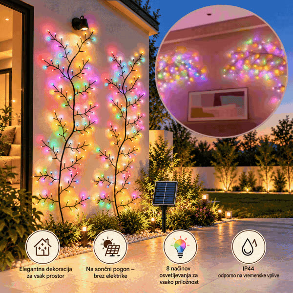Solárna LED svetelná vetvička VineLight - video