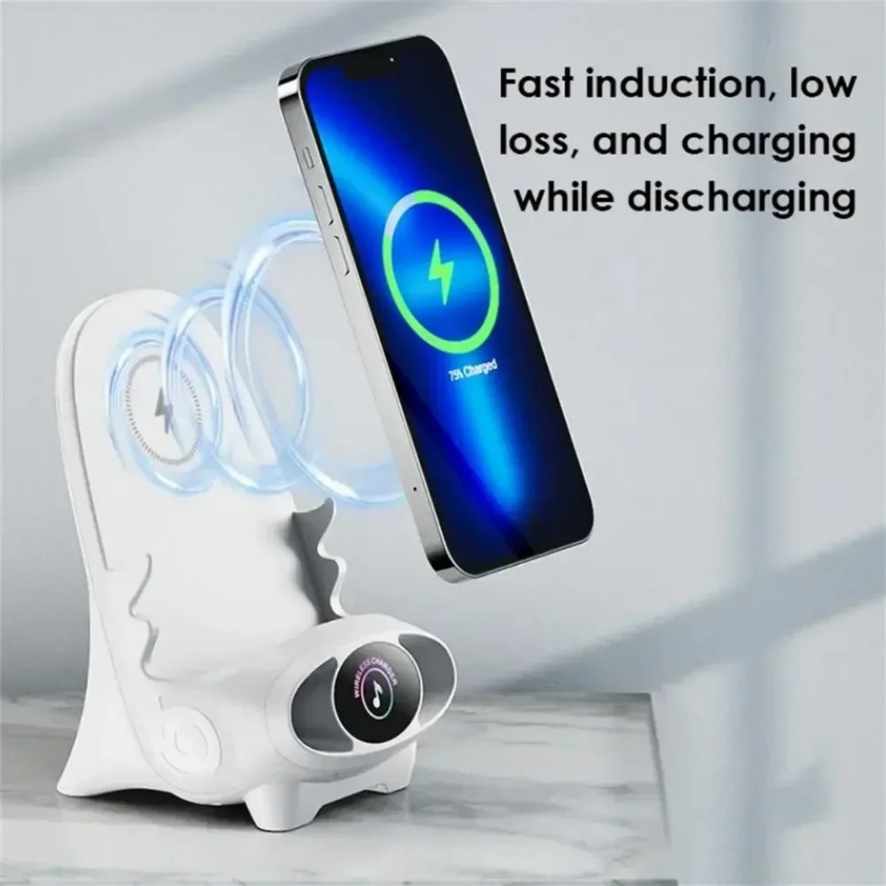 WirelessCharger, bezdrôtová rýchlonabíjačka a držiak na telefón v jednom - Image 1